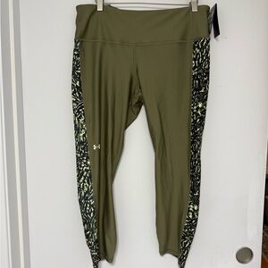Under Armour Green Leggings with Patterned Accents XL